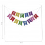 Decoração bolo bandeirolas Happy Birthday